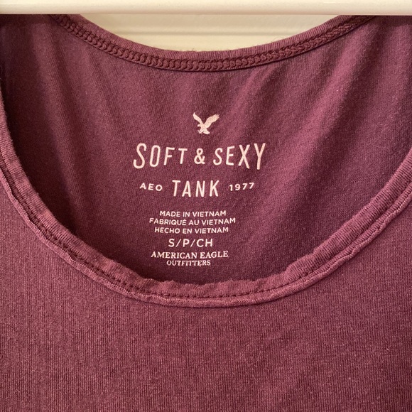American Eagle purple soft & sexy tank top. Size S. - Picture 2 of 4